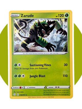 Shining Fates Pokemon Card (CX03): Zarude 016/072